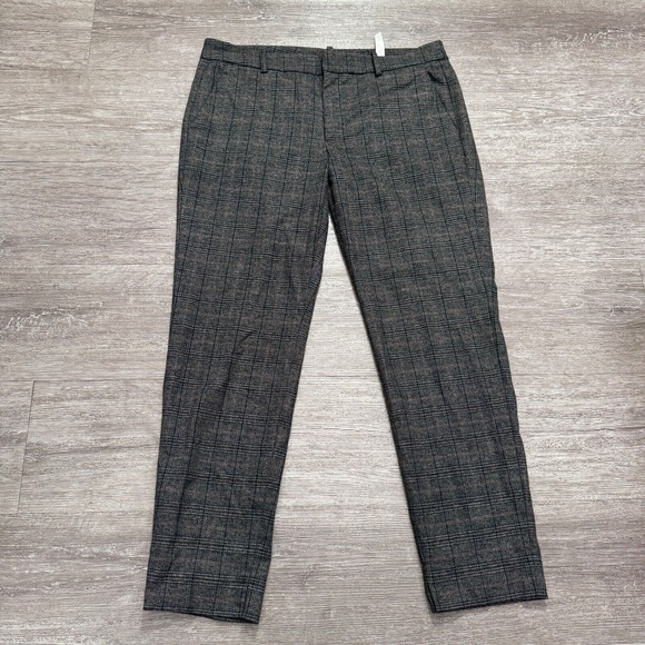 Zara Woman Pants Womens 8 Gray Plaid Slacks Dress‎ Preppy Adult Classiccore - Picture 1 of 11